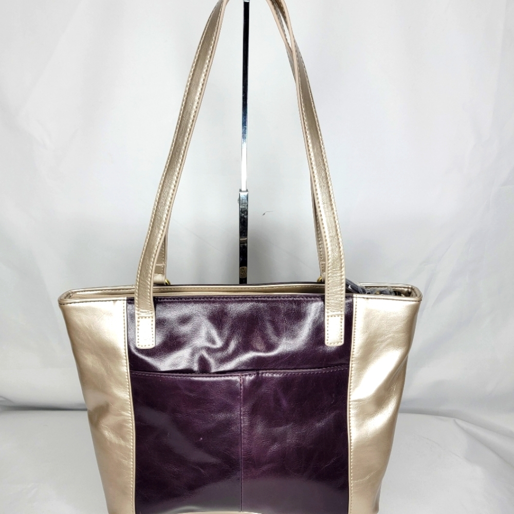 NWOT Aurielle Leather Handbag P18 - Picture 2 of 9